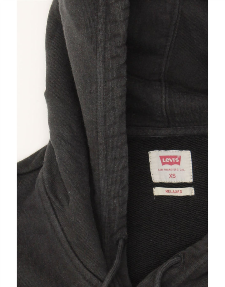 LEVI'S Mens Graphic Relaxed Fit Sweatshirt Jumper XS Black Cotton Vintage Levi's and Second-Hand Levi's from Messina Hembry 