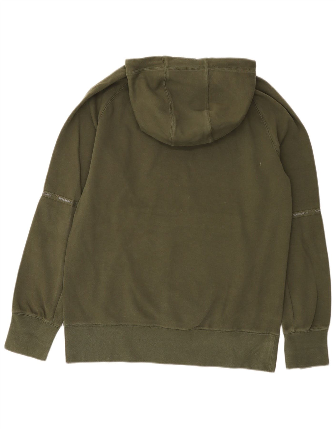 Maglione con cappuccio da uomo Superdry in cotone kaki medio