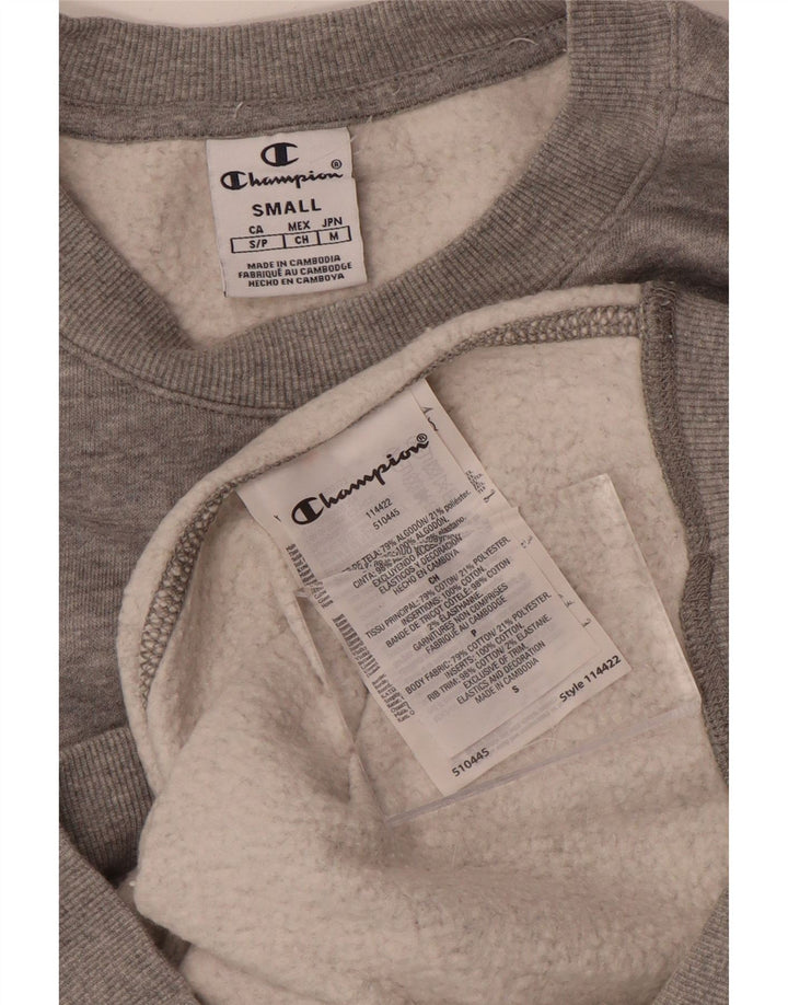 Felpa da donna Champion UK 10 Small Grey Cotton