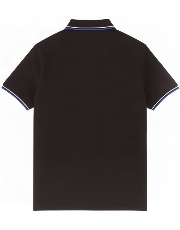 Polo da uomo Champion in cotone nero medio