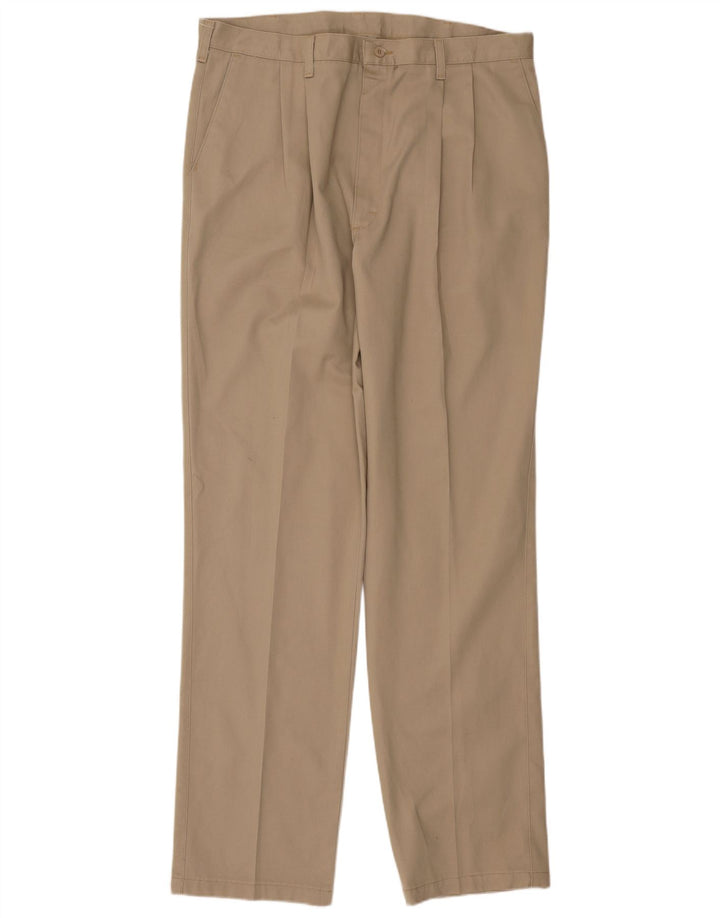 WRANGLER Pantaloni chino con pegging Riata da uomo W38 L36 in cotone beige