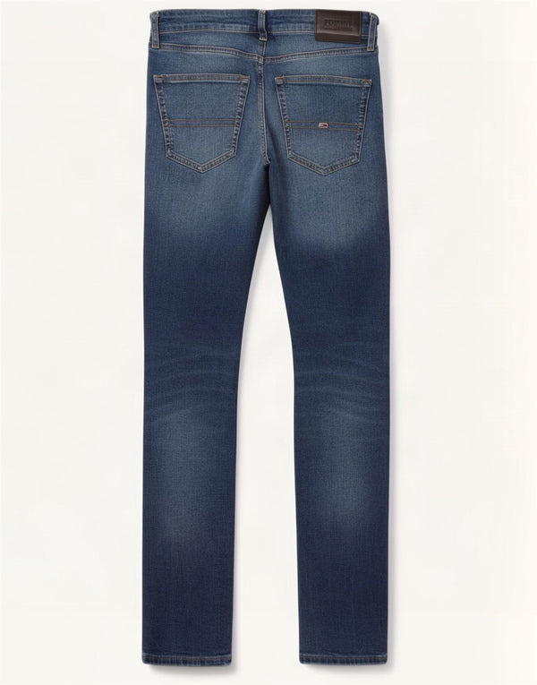 Tommy Hilfiger Uomo Scanton Slim Jeans W30 L32 Blu Cotone