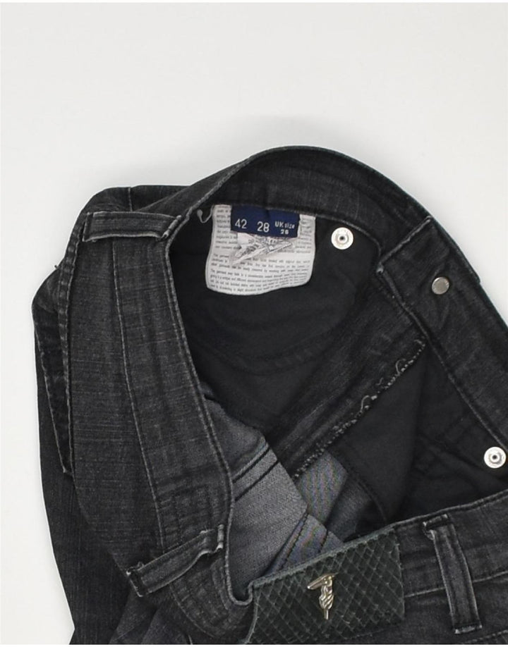 TRUSSARDI JEANS Womens Straight Jeans W26 L30  Black Cotton | Vintage Trussardi Jeans | Thrift | Second-Hand Trussardi Jeans | Used Clothing | Messina Hembry 