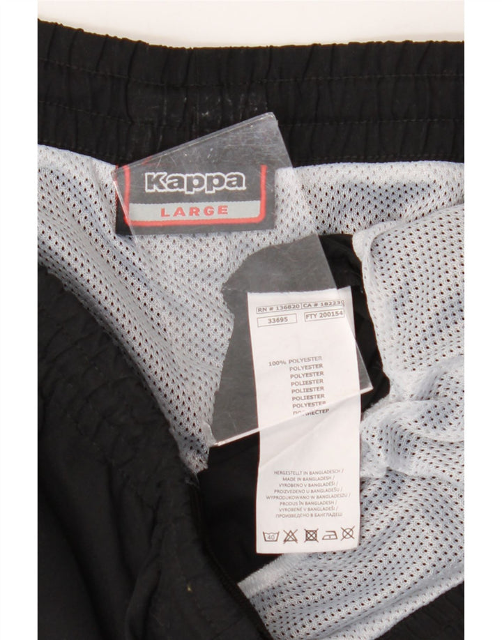 Pantaloncini sportivi da uomo KAPPA grandi neri in poliestere