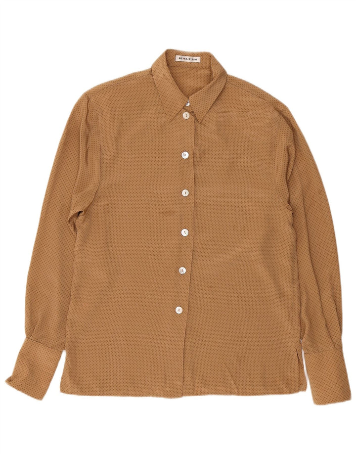 Camicia oversize da donna Ravens UK 10 Small Poliestere maculato marrone
