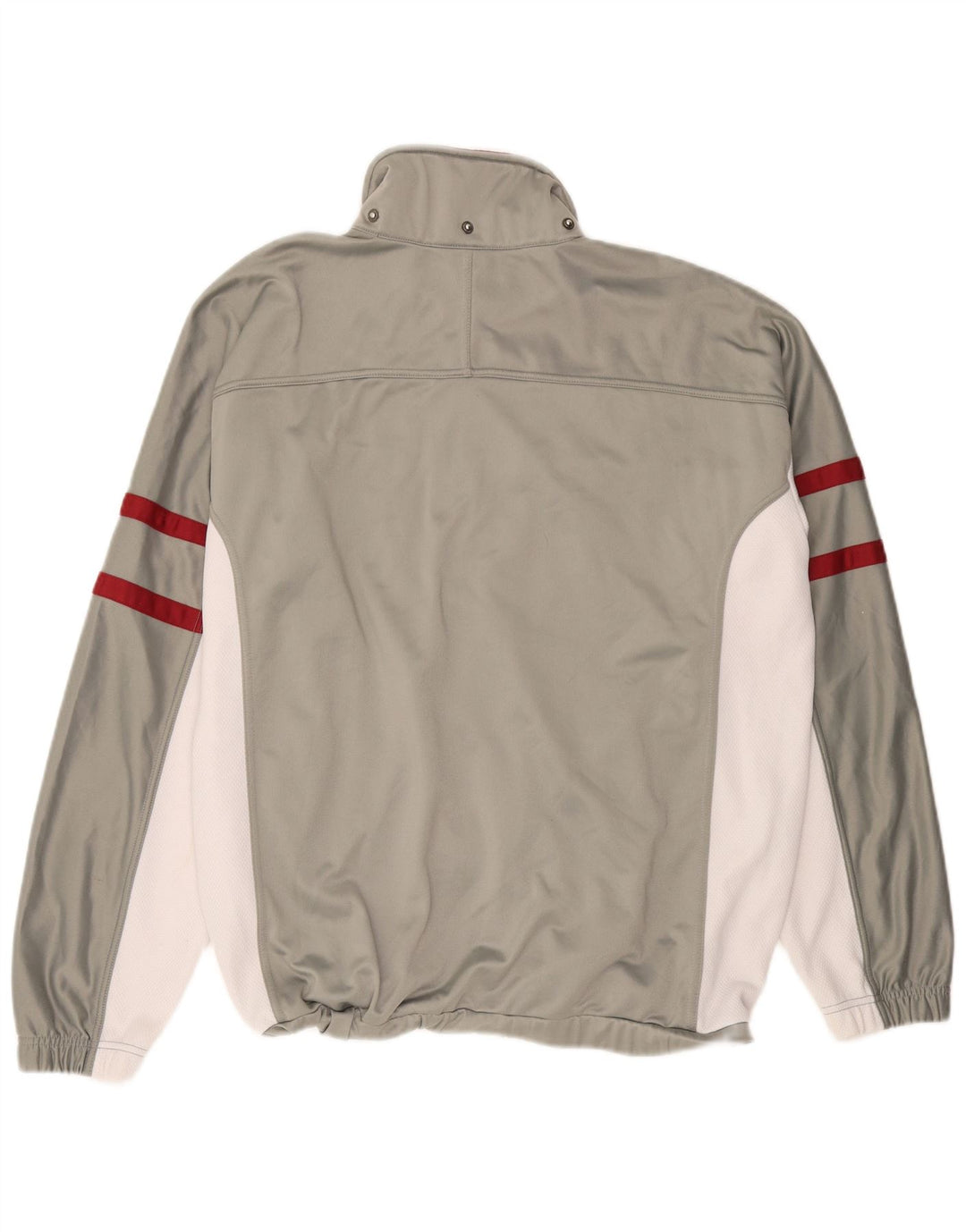 Giacca da ginnastica ASICS da uomo XL in poliestere color block grigio