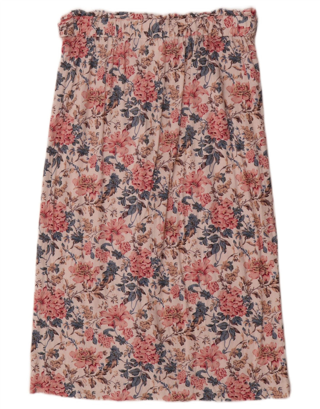 Gonna longuette da donna Oasis UK 14 media W30 viscosa floreale multicolore