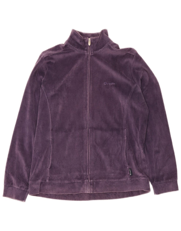 Giacca da ginnastica da donna in velluto Champion UK 16 Large in cotone blu navy