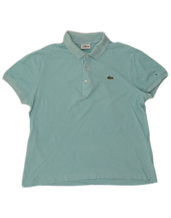Lacoste Mens Polo Shirt Size 5 Large Blue Cotton