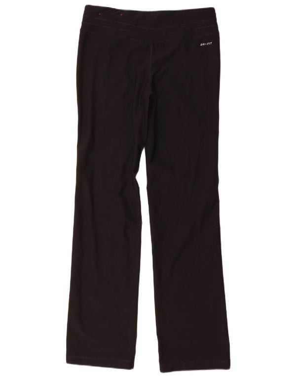 Pantaloni da tuta Nike Dri Fit da donna UK 10 Small Nero Poliestere