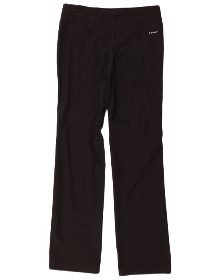 Pantaloni da tuta Nike Dri Fit da donna UK 10 Small Nero Poliestere