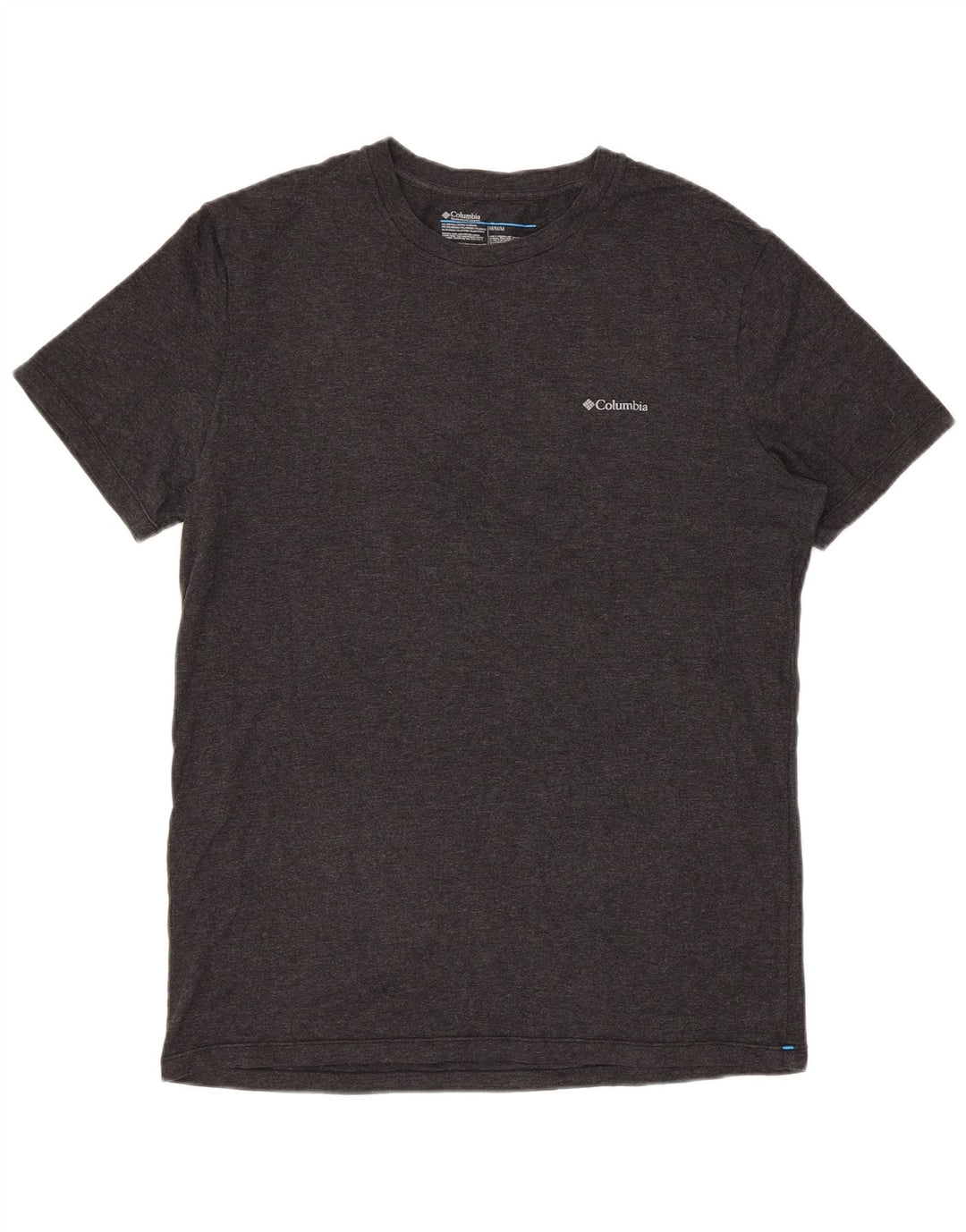 T-shirt regolare a maniche corte da uomo Columbia in cotone mélange grigio medio
