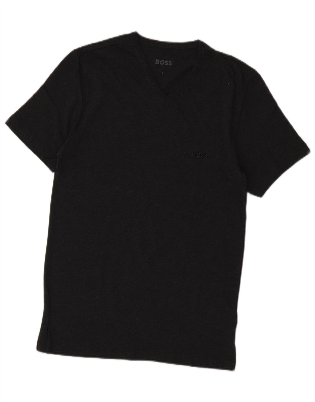 T-shirt da uomo Hugo Boss Top Small in cotone grigio