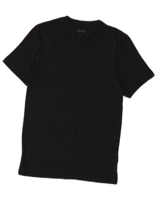 T-shirt da uomo Hugo Boss Top Small in cotone grigio