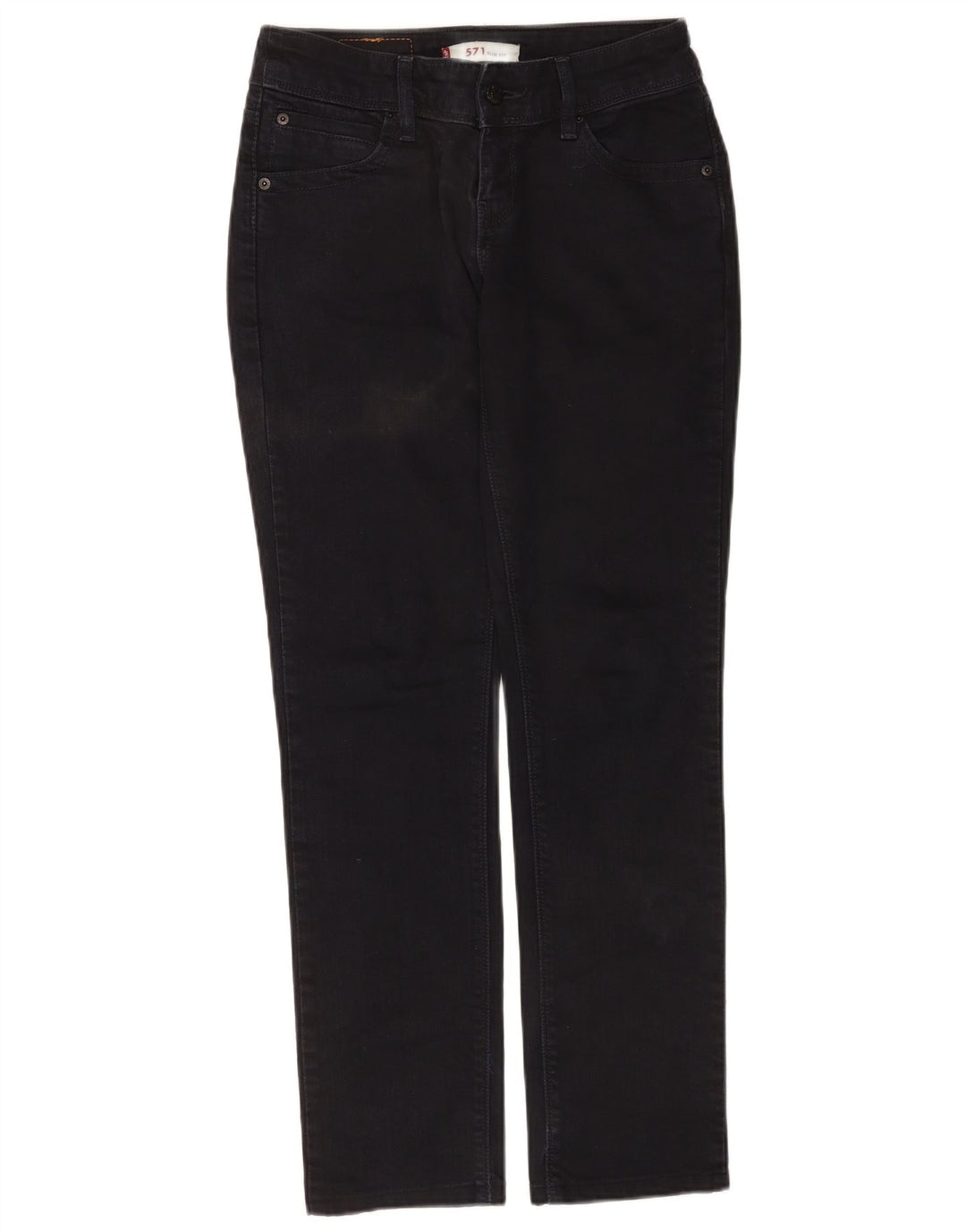 Jeans Levi's 571 Slim da donna W29 L30 cotone nero