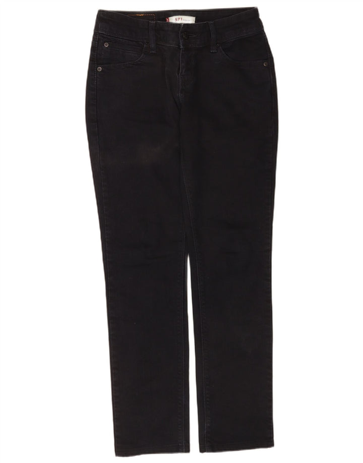 Jeans Levi's 571 Slim da donna W29 L30 cotone nero