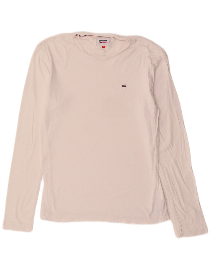 Tommy Hilfiger Uomo Top Manica Lunga Cotone Bianco Medio