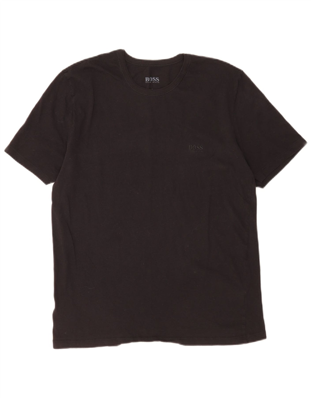T-shirt da uomo Hugo Boss Top grande in cotone nero