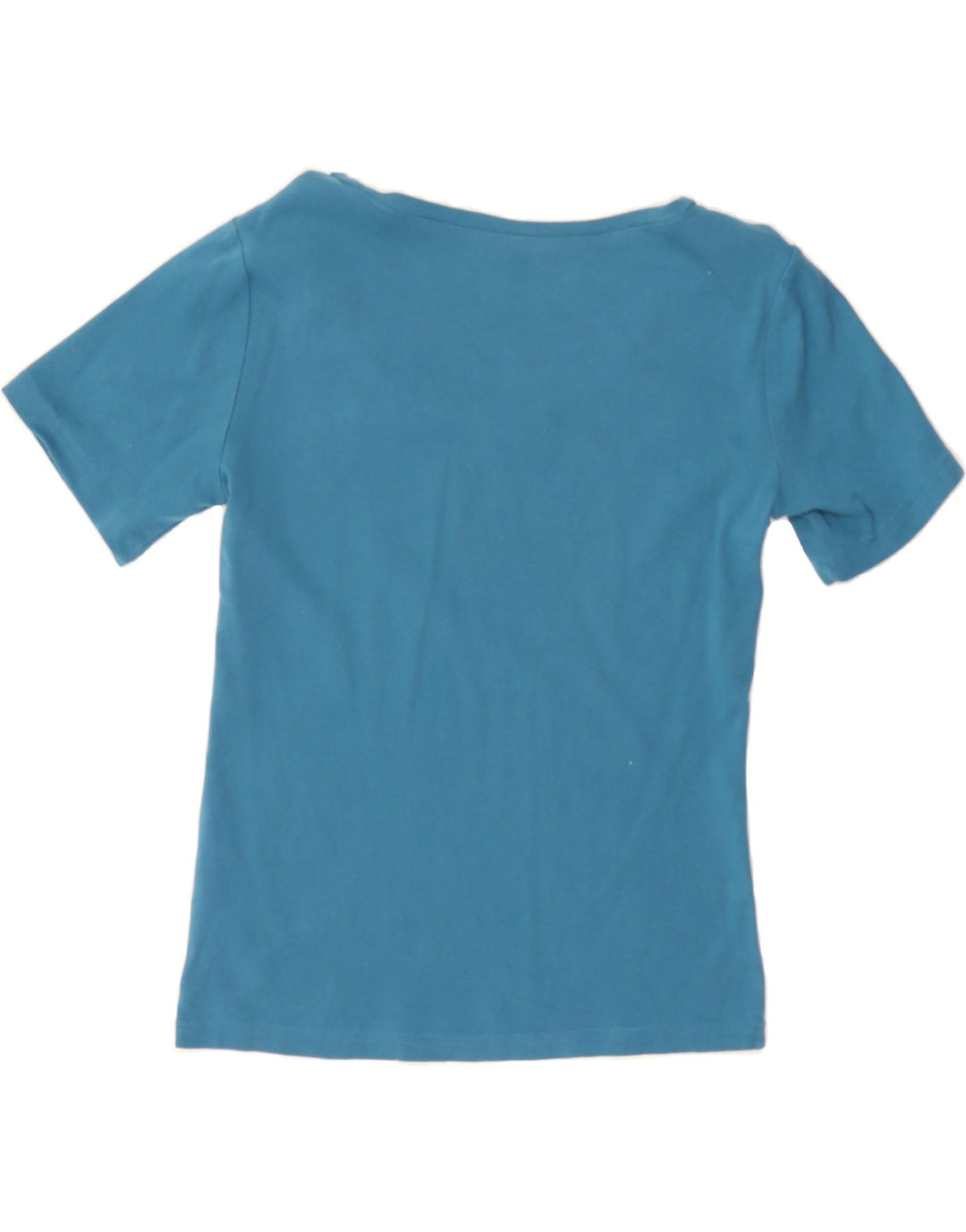 TOMMY HILFIGER Womens T-Shirt Top UK 12 Medium Blue Cotton Vintage Tommy Hilfiger and Second-Hand Tommy Hilfiger from Messina Hembry 