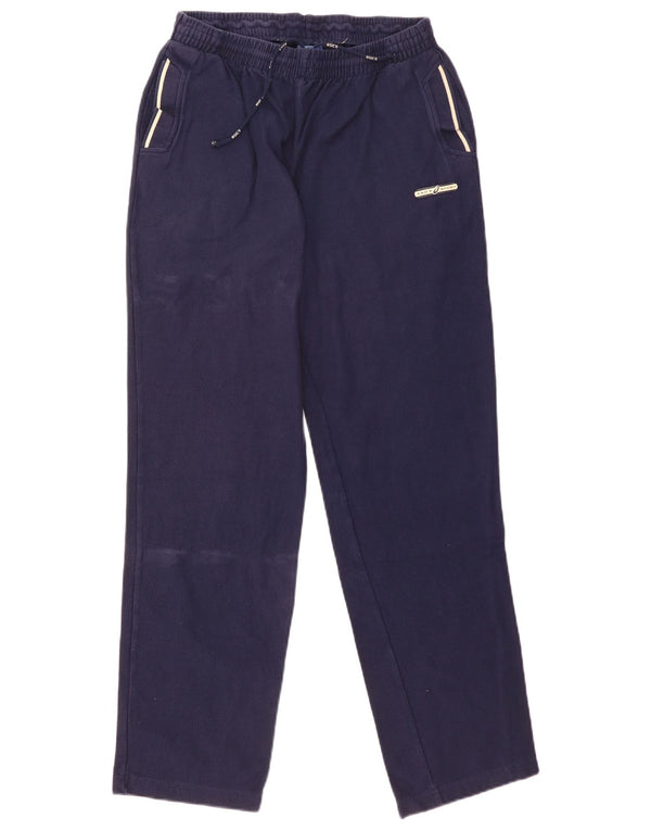 Pantaloni da tuta da uomo Asics grandi in cotone blu navy