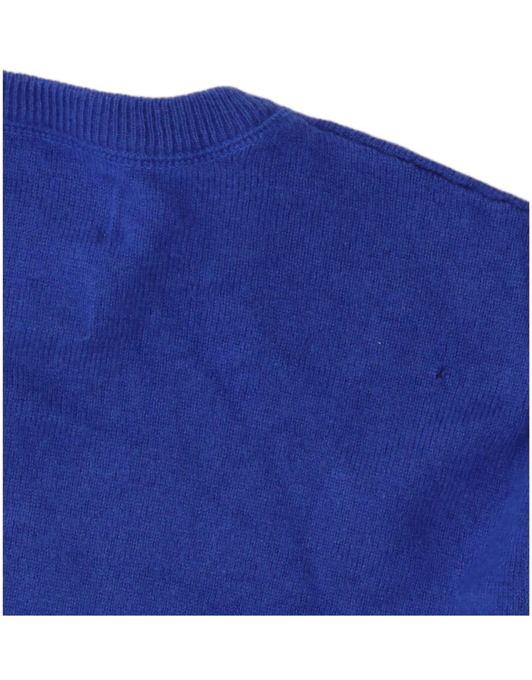 Maglione maglione girocollo da uomo Marks & Spencer grande lana blu
