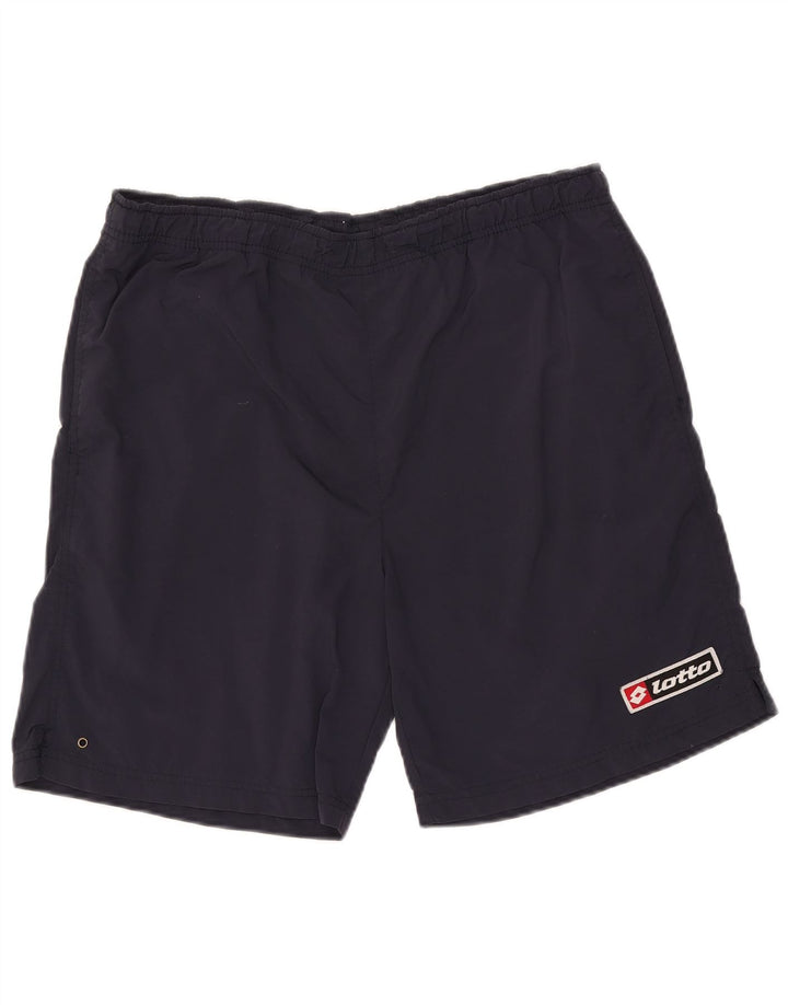 Pantaloncini sportivi da uomo Lotto grandi blu navy