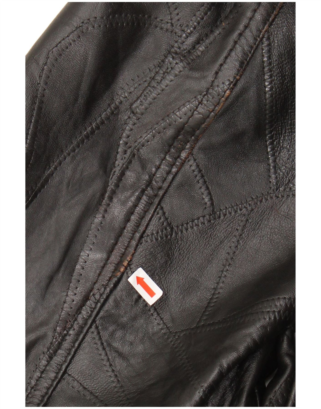 Giacca in pelle da uomo VINTAGE UK 40 grande in pelle nera