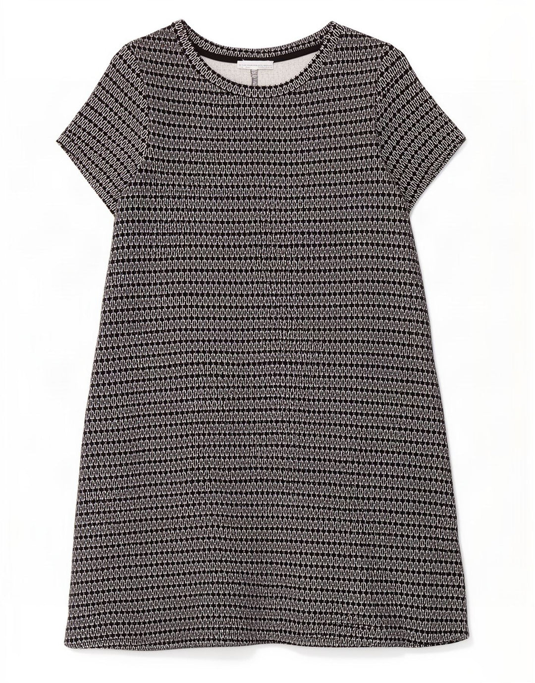 Abito T-shirt Zara da donna UK 12 medio nero geometrico