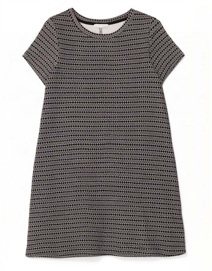 Abito T-shirt Zara da donna UK 12 medio nero geometrico