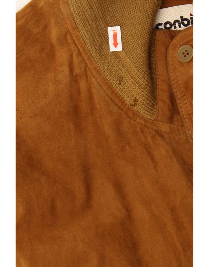 Bomber Uomo In Pelle Scamosciata Conbipel IT 52 Large Pelle Marrone