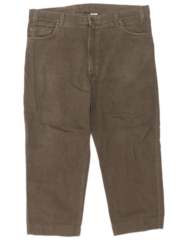 Jeans cropped da uomo Levi's dalla vestibilità rilassata W40 L25 cotone kaki