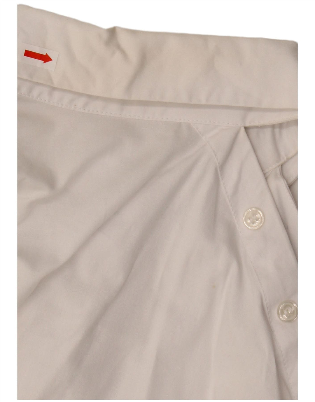 Camicetta corta oversize da donna Zara UK 10 piccola in cotone bianco
