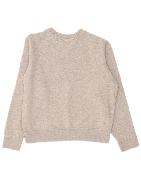 Felpa grafica da donna Tommy Hilfiger Maglione UK 6 XS Grigio chiazzato