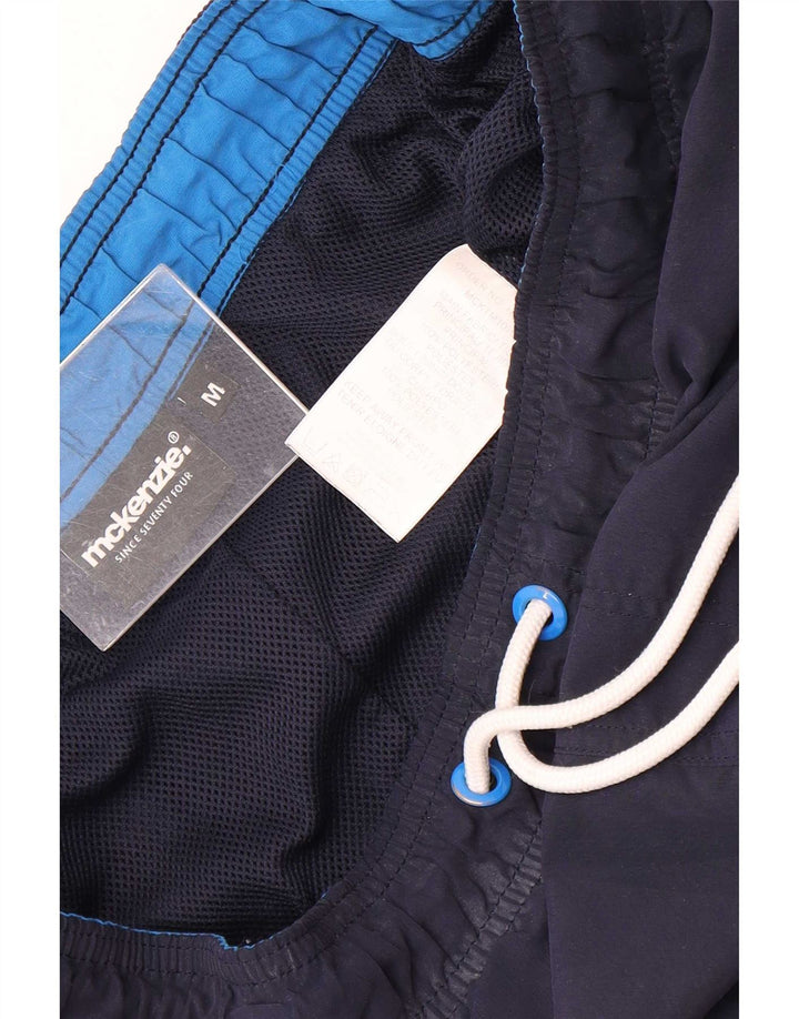 Pantaloncini da bagno grafici da uomo Mckenzie medio in poliestere blu navy