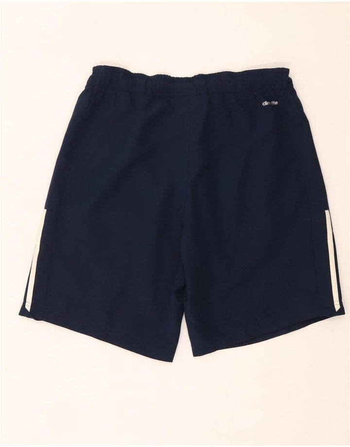 Pantaloncini sportivi ADIDAS Climalite da uomo piccoli in poliestere blu navy
