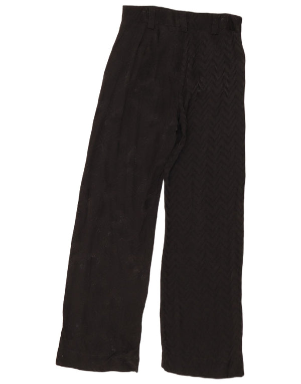Pantaloni chino da donna Desigual a gamba larga EU 36 Small W28 L30 Patchwork nero