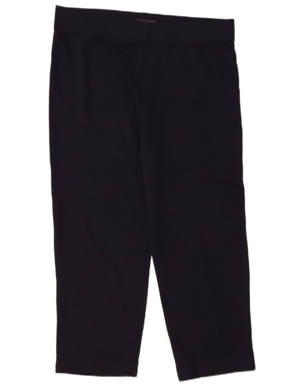 Pantaloni da tuta corti Marks & Spencer da donna UK 18 XL cotone blu navy