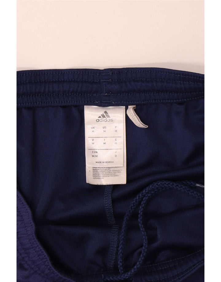 Pantaloncini sportivi Adidas Climalite da uomo medi in poliestere blu navy
