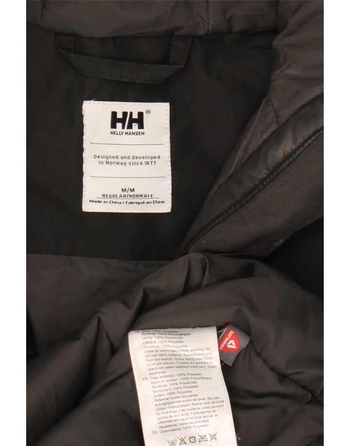 Giacca a vento con cappuccio da donna Helly Hansen UK 14 poliestere nero medio