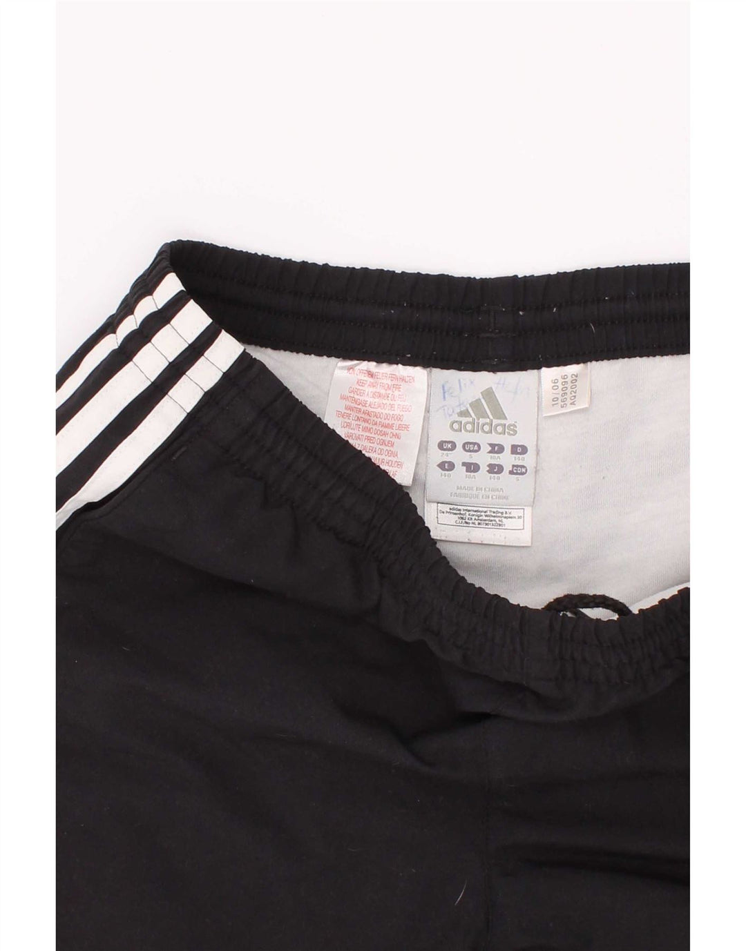 Pantaloncini sportivi Adidas da ragazzo 9-10 anni in poliestere nero