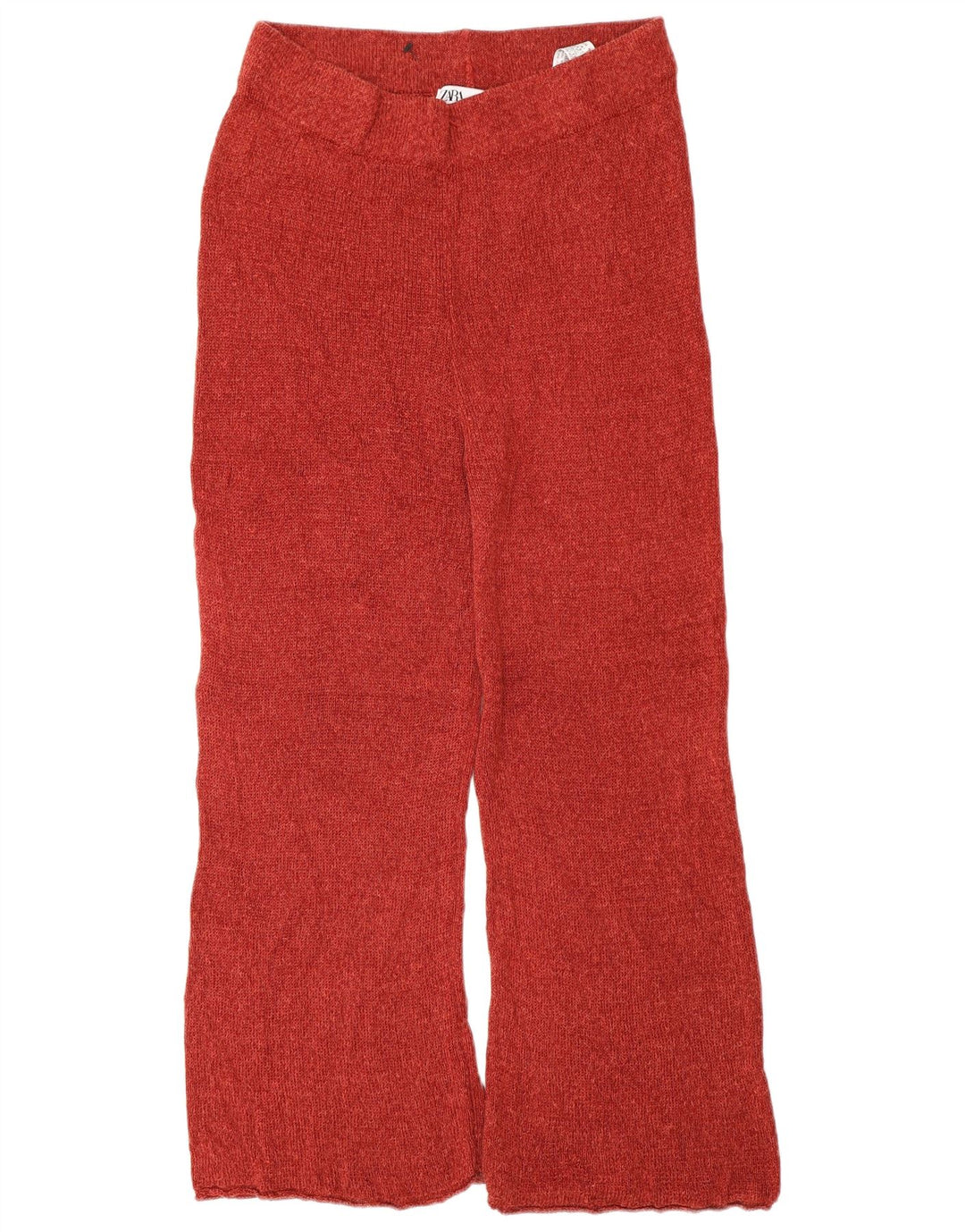 Pantaloni corti in maglia da donna Zara medi W28 L24 lino rosso