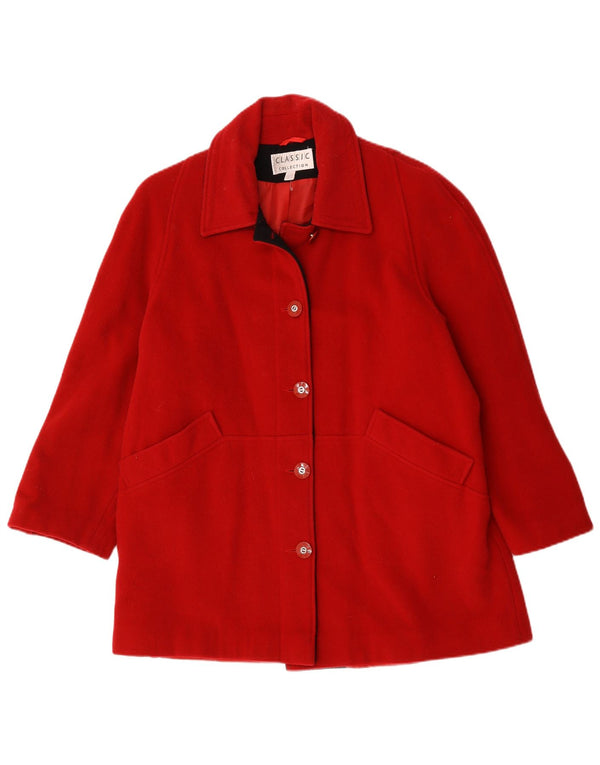 Soprabito oversize da donna CLASSIC UK 12 Lana rossa media