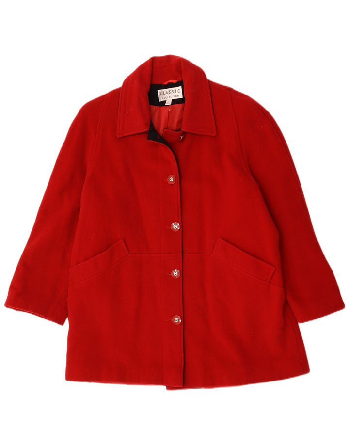 Soprabito oversize da donna CLASSIC UK 12 Lana rossa media