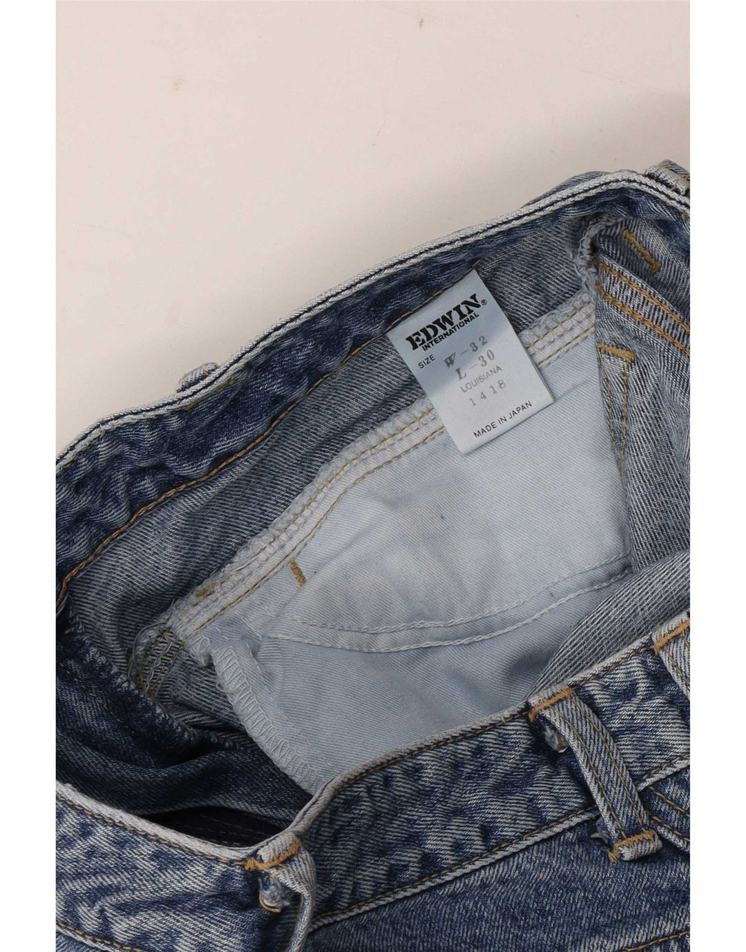 Jeans affusolati a vita alta da donna Edwin W32 L30 cotone blu