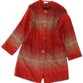 Soprabito da donna Avoca UK 4 XS acrilico a strisce rosse