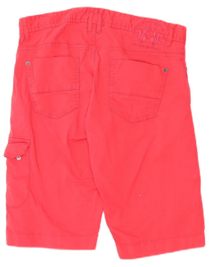 Pantaloncini cargo da uomo LA MARTINA W34 Large in cotone rosa
