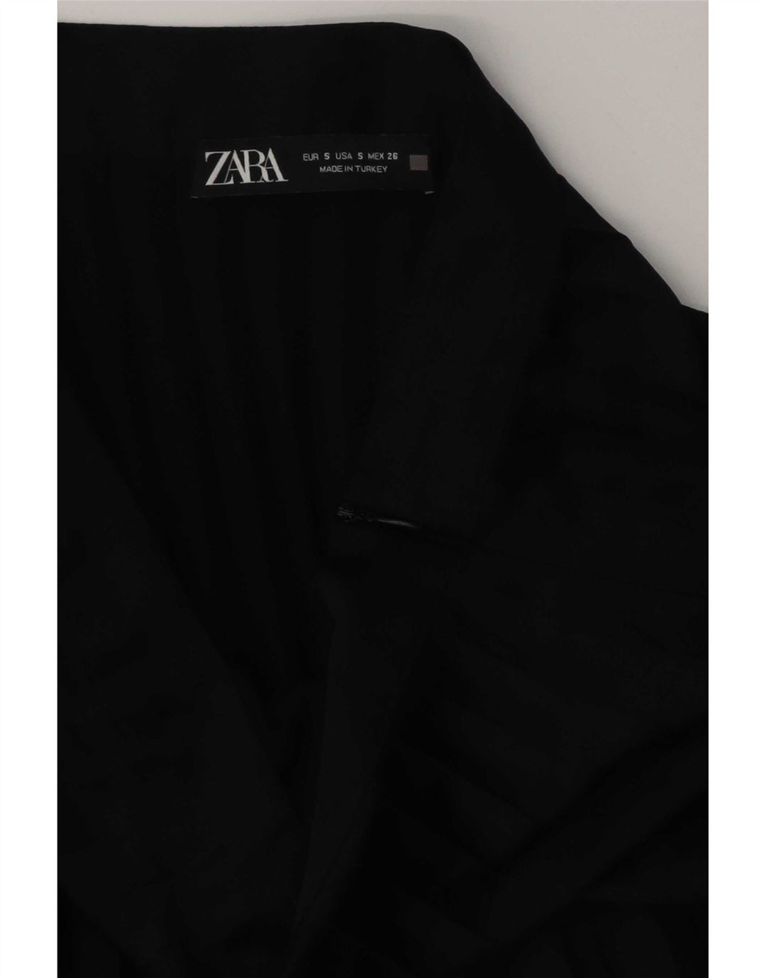 Gonna a trapezio plissettata da donna Zara piccola W26 nera
