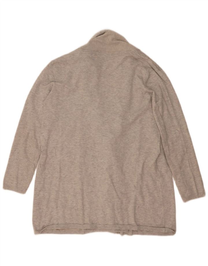 Maglione cardigan da donna Zara UK 14 Viscosa screziata grigio medio