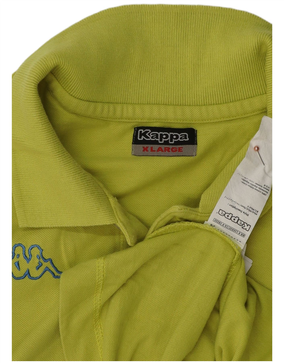 Polo Kappa Uomo XL Cotone Giallo