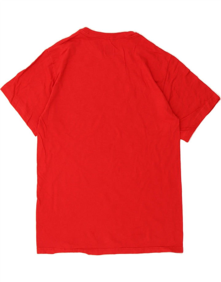 RUSSELL ATHLETIC Mens Graphic T-Shirt Top Small Red Cotton Vintage Russell Athletic and Second-Hand Russell Athletic from Messina Hembry 